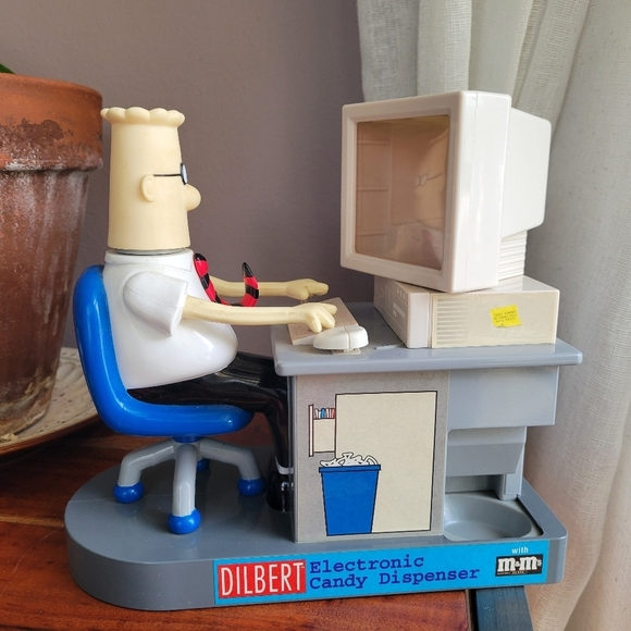 Other - DILBERT 1998 Electronic M&M Candy Dispenser Computer Office Desk As Is